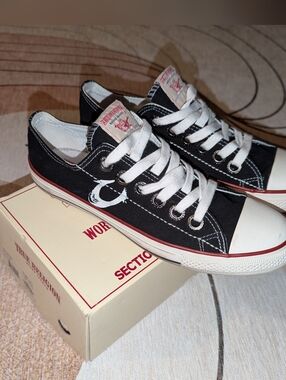 True Religion Dylan Lo Black Men's 9.5 Slip On Sneaker,